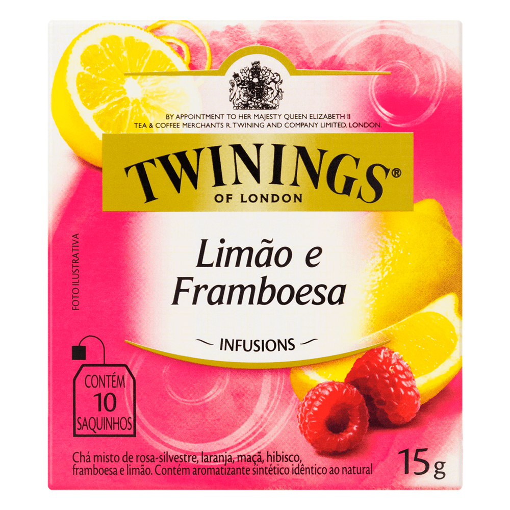 Cha Twinings 15g Limao/Framboesa